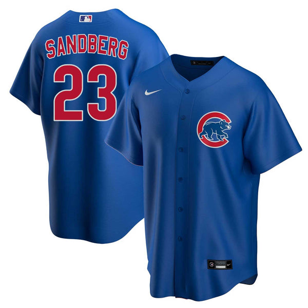 Chicago Cubs Ryne Sandberg Nike Alternate Replica Jersey w/ Authentic Lettering
