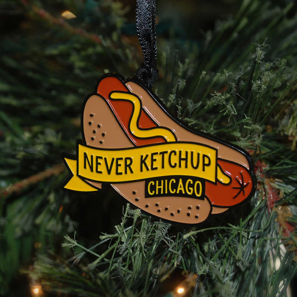 Chicago Hot Dog Ornament