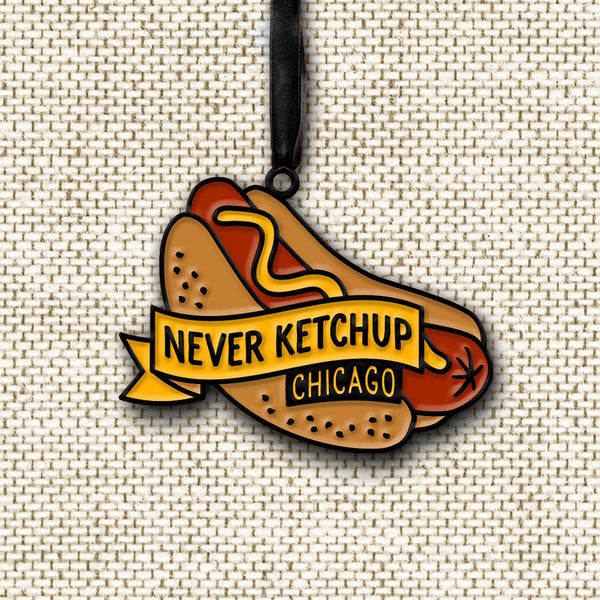 Chicago Hot Dog Ornament