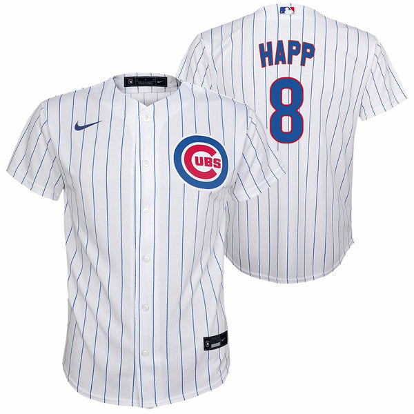 Chicago Cubs Ian Happ Youth Nike Home Replica Jersey With Authentic Lettering