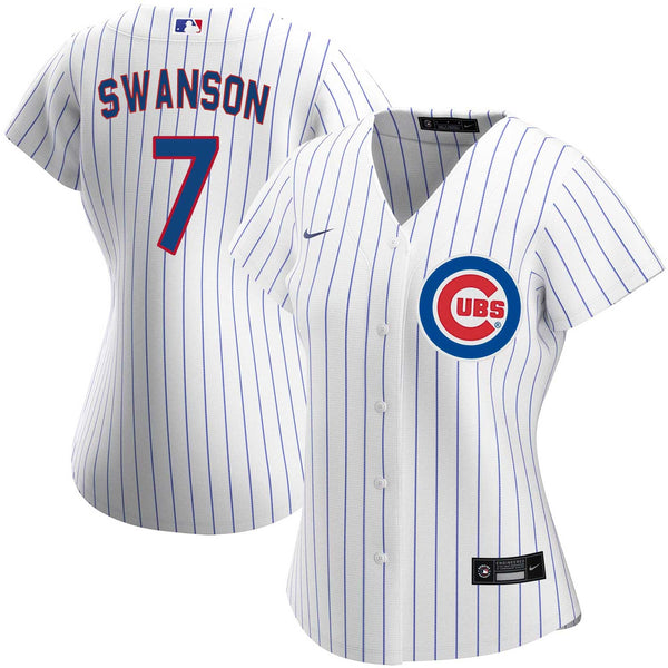 Chicago Cubs Dansby Swanson Nike Women's Home Limited Replica