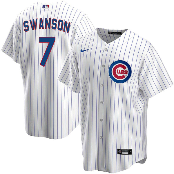 Dansby Swanson Youth Jersey - Chicago Cubs Replica Kids Home Jersey