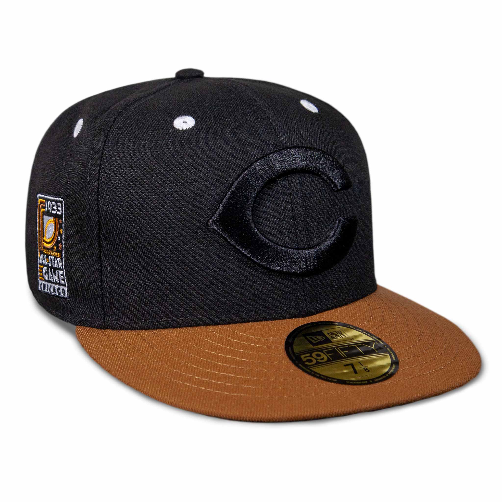New Era Chicago Cubs 59fifty Script Fitted Hat Size 7 5/8