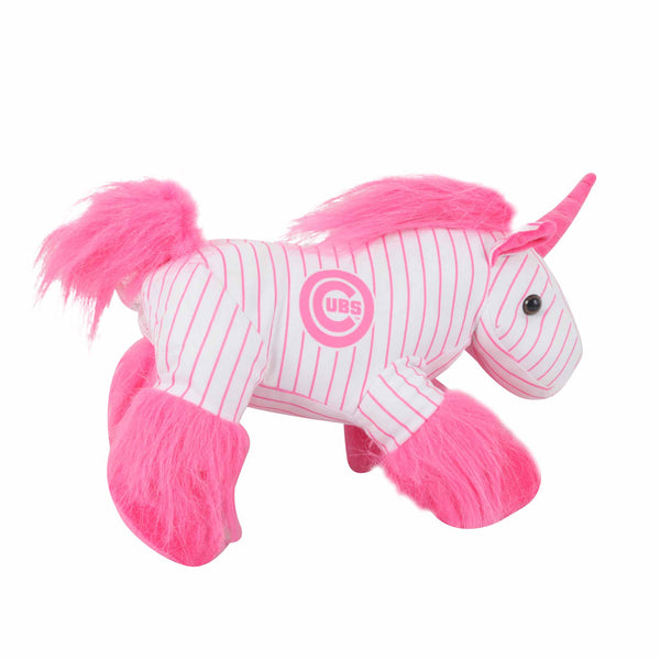 Chicago Cubs Pink Pinstripe 9.5" Plush Unicorn