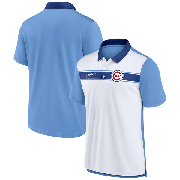 Chicago Cubs Nike Rewind Striped Polo X-Large
