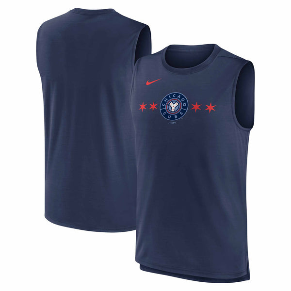 Chicago Cubs City Connect Performance Sleeveless T-Shirt