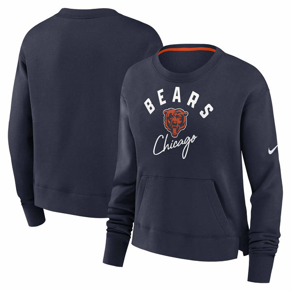 Chicago Bears Women's Nike High Hip Crew Sweatshirt