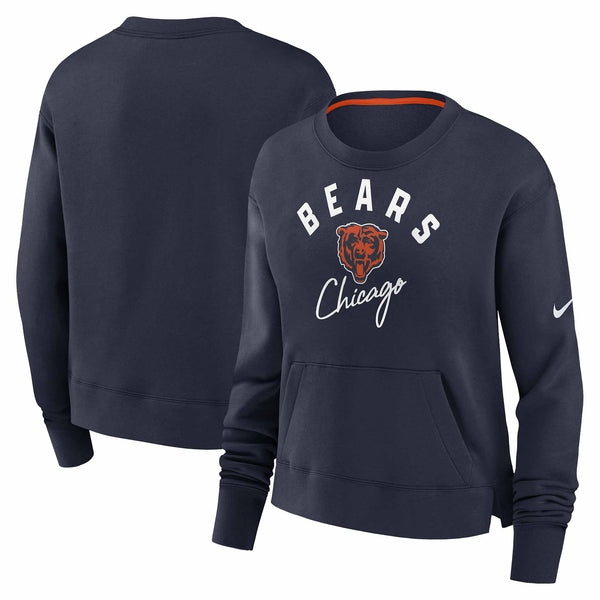 Chicago Bears Ladies Nike High Hip Crew Sweatshirt