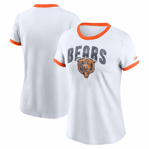 Chicago Bears Ladies Nike Rewind Ringer T-Shirt XX-Large