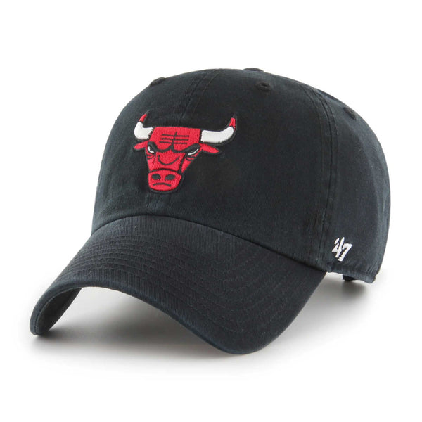 Chicago Bulls Black Cleanup Adjustable Cap