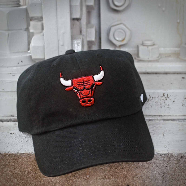 Chicago Bulls Black Cleanup Adjustable Cap