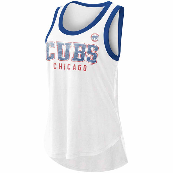 Chicago Cubs Ladies White Clubhouse Tank Top