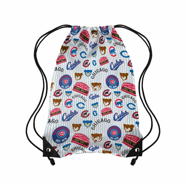 Chicago Cubs Retro Pinstripe Drawstring Backsack