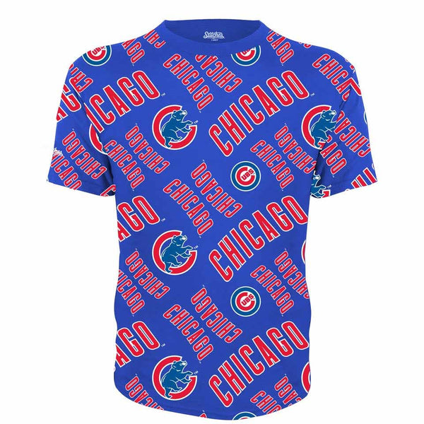 Chicago Cubs Royal Logo Roller T-Shirt