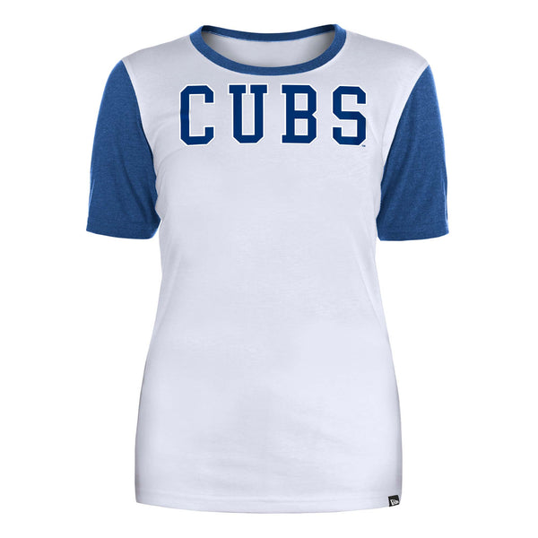 Chicago Cubs Ladies Two Sided Bullseye T-Shirt