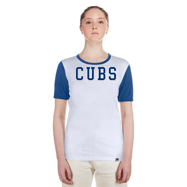Chicago Cubs Women's Two Sided Bullseye T-Shirt