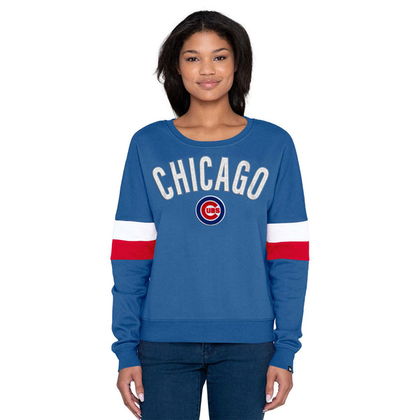 Chicago Cubs Ladies Bullseye Branded Crew Sweatshirt
