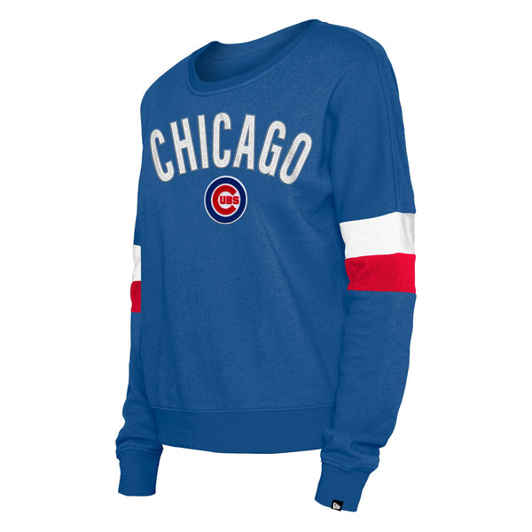 Chicago Cubs Ladies Bullseye Branded Crew Sweatshirt