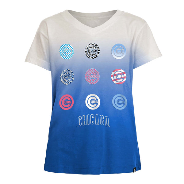 Chicago Cubs Youth Girls Multi Logo T-Shirt