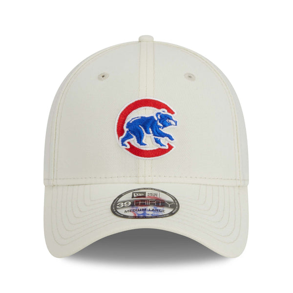 Chicago Cubs White Walking Bear 39THIRTY Flex Fit Cap