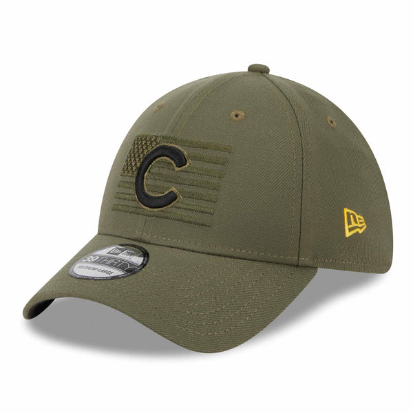 Chicago Cubs 2023 Armed Forces Day 39THIRTY Stretch Fit Cap