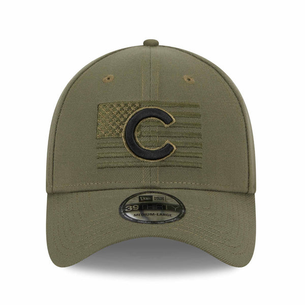 Chicago Cubs 2023 Armed Forces Day 39THIRTY Stretch Fit Cap