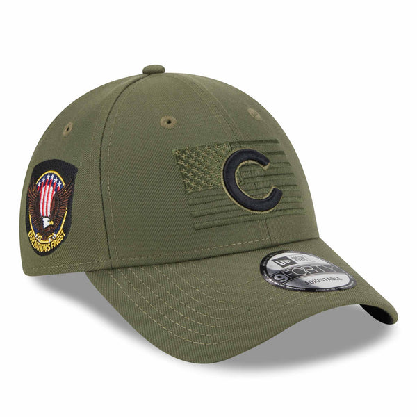Chicago Cubs Youth 2023 Armed Forces Day 9FORTY Adjustable Cap