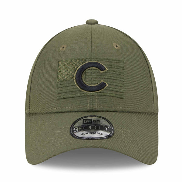 Chicago Cubs Youth 2023 Armed Forces Day 9FORTY Adjustable Cap
