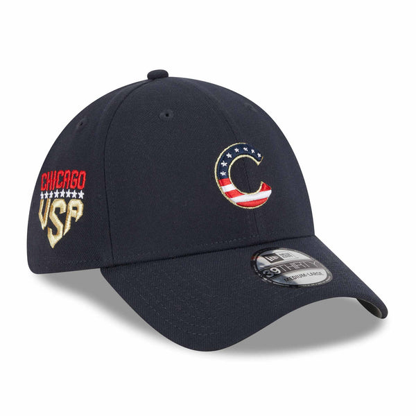 Chicago Cubs 2023 4th Of July 39THIRTY Stretch Fit Cap