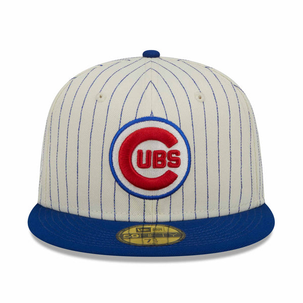 Chicago Cubs New Era Retro Jersey Script 59FIFTY Fitted Hat - White