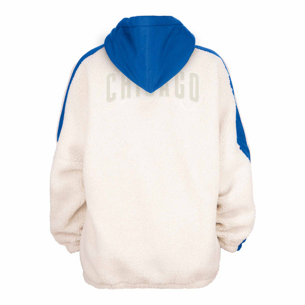 Chicago Cubs Ladies Sherpa Half-Zip Sweatshirt