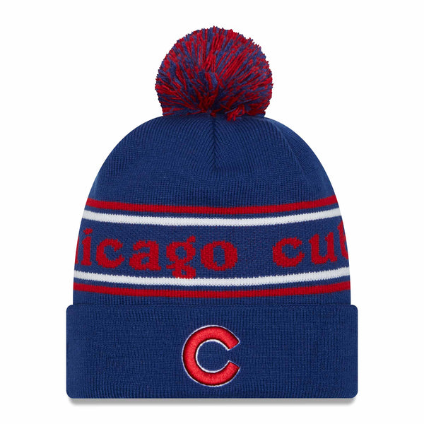 Chicago Cubs Youth Marquee Pom Knit Hat