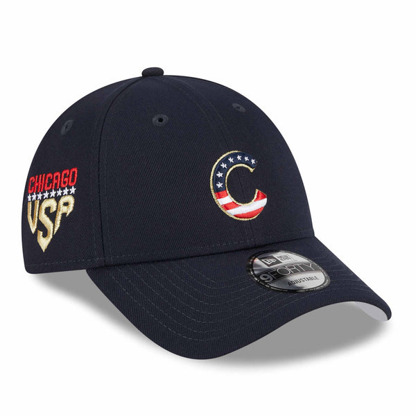 Chicago Cubs 2023 4th Of July 9FORTY Adjustable Cap