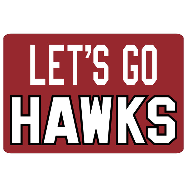 Let's Go Hawks Sticker
