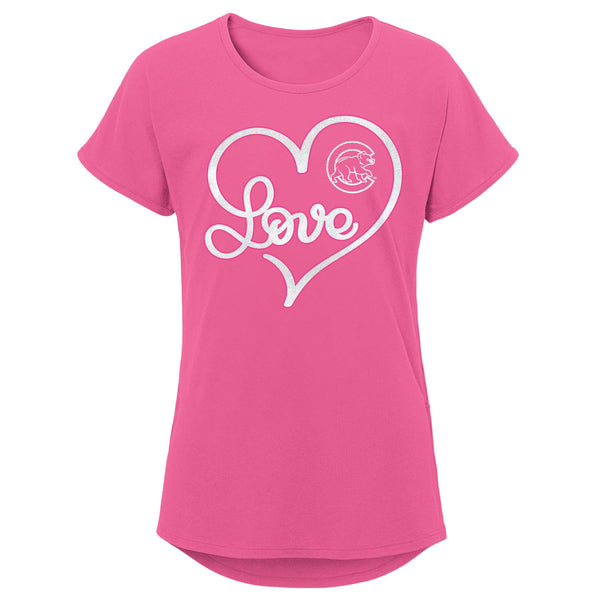 Chicago Cubs Youth Girls Lovely T-Shirt
