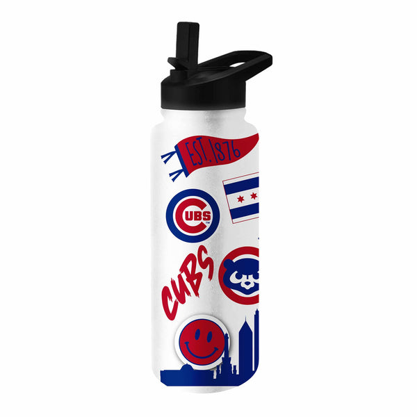 Chicago Cubs 34oz Quencher Water Bottle