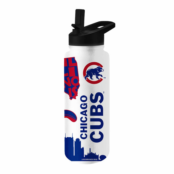 Chicago Cubs 34oz Native Quencher Water Bottle
