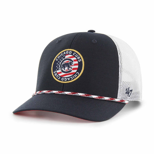 Chicago Cubs Navy Union Patch Trucker Cap