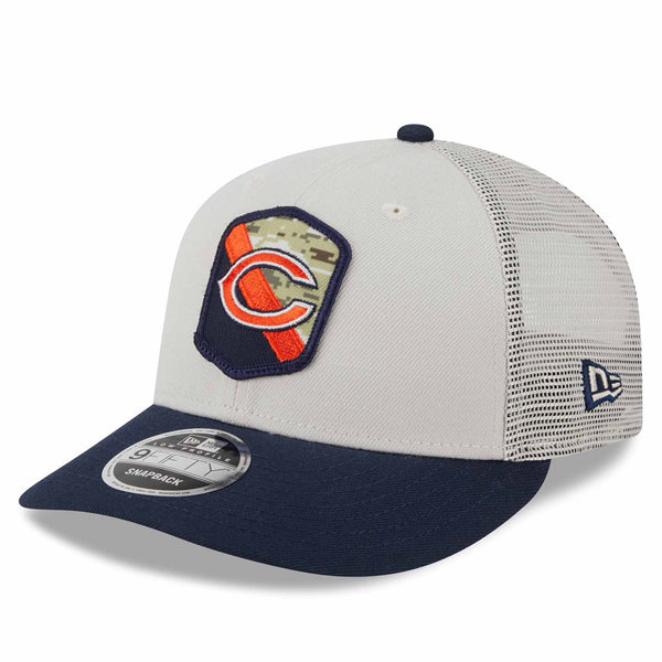 Chicago Bears 2023 Cream Salute To Service 9FIFTY Low Profile Snapback