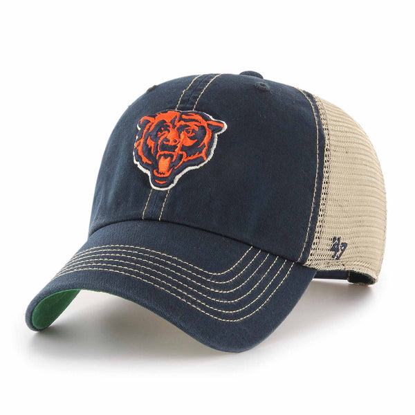 Chicago Bears Navy Trawler Icon Clean Up Trucker Cap
