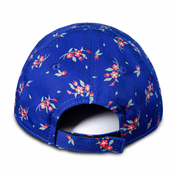 Chicago Cubs Youth Girls Royal Bloom Adjustable Cap