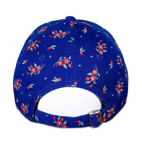 Chicago Cubs Youth Girls Royal Bloom Adjustable Cap