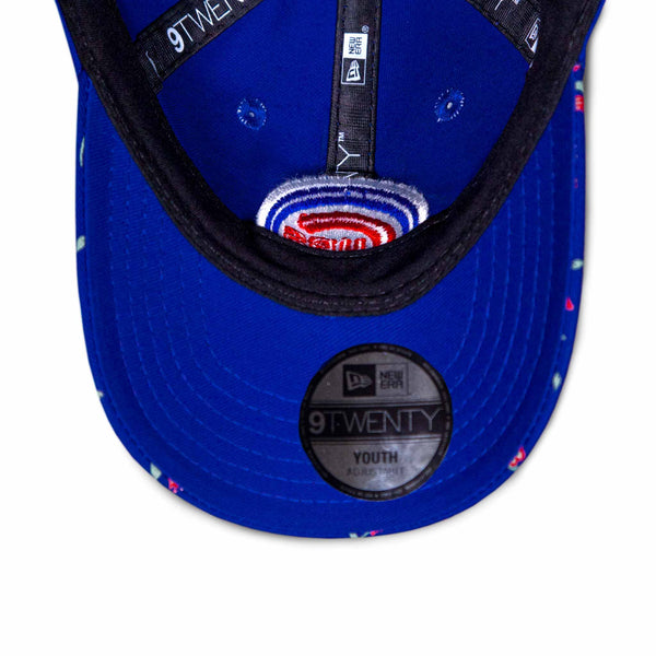 Chicago Cubs Youth Girls Royal Bloom Adjustable Cap