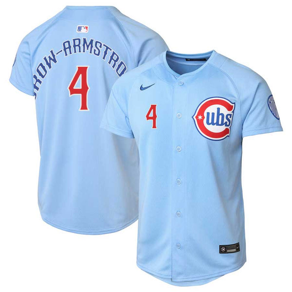 Chicago Cubs Pete Crow-Armstrong Youth Blues Alternate 2 Nike Vapor Limited Jersey