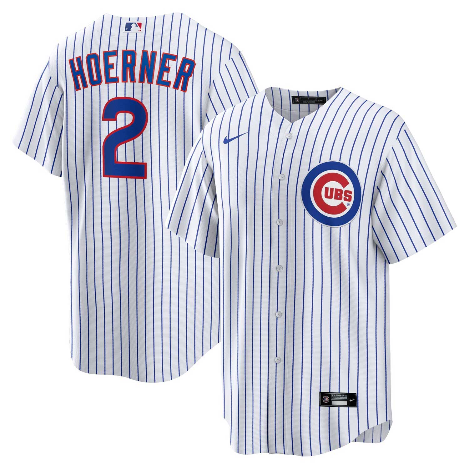 Chicago Cubs Nico Hoerner Youth Nike Home Baseline Jersey With
