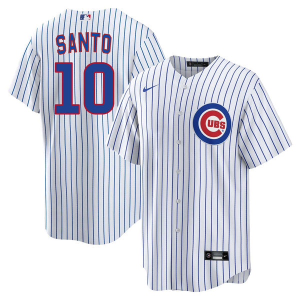 Chicago Cubs Ron Santo Youth Nike Home Baseline Jersey With Authentic Lettering