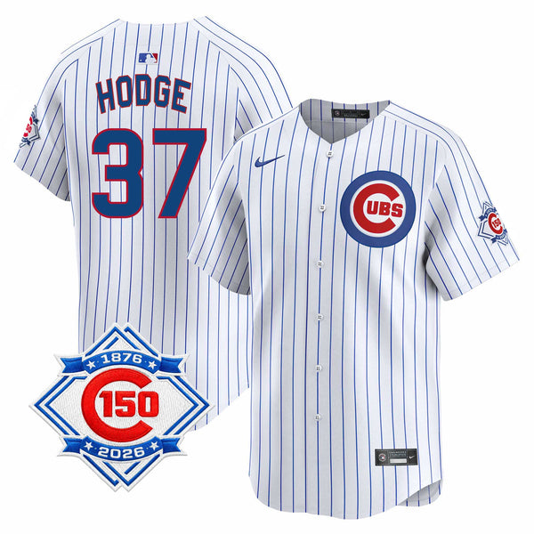 Chicago Cubs Porter Hodge Nike Home Vapor Limited 150th Anniversary Jersey With Authentic Lettering