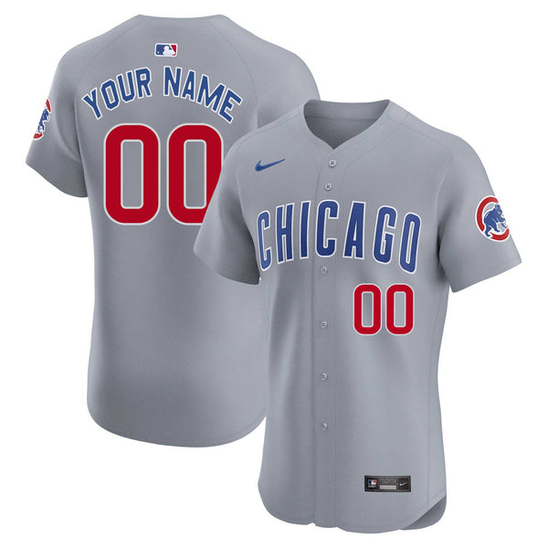 Chicago Cubs Customized Nike Road Elite Authentic Jersey