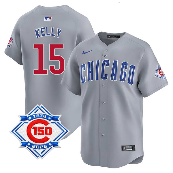 Chicago Cubs Carson Kelly Nike Road Vapor Limited 150th Anniversary Jersey With Authentic Lettering