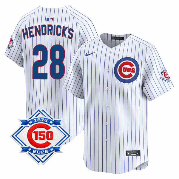 Chicago Cubs Kyle Hendricks Nike Home Vapor Limited 150th Anniversary Jersey With Authentic Lettering